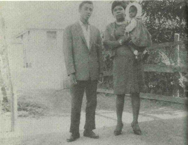 Bob Marley with his mother, Cedella, and half-sister, Pearl, c. 1961