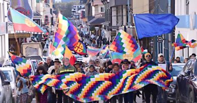 11 de octubre: Contrafestejo en Tierra del Fuego